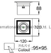 7w 9W led bean pot lamp cob led grille lamp 2