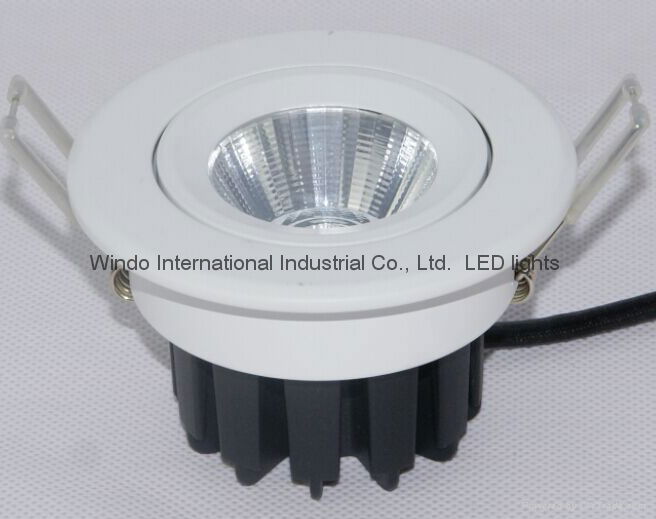 5W 7W Led COB ceiling downlight,White finish