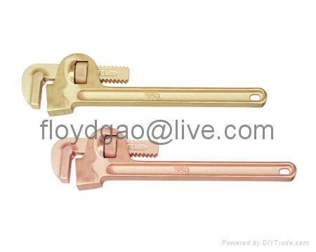 Non-Sparking Non-Magnetic Safety Pipe Wrench For Oil Gas ATEX