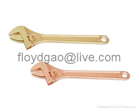 Non-Sparking Non-Magneic Safety Adjustable Wrench Spanner For Oil Gas