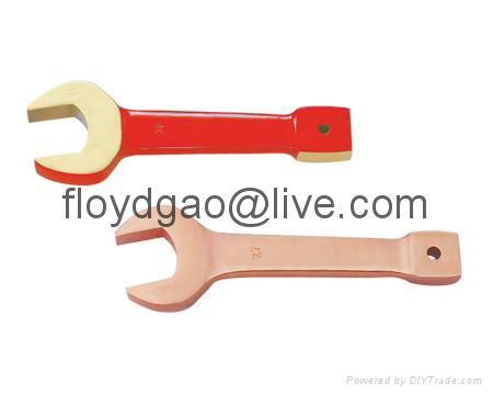 Non-Sparking Non-Magnetic Striking Wrench Open End For Hazardous ATEX Ex Zones 5