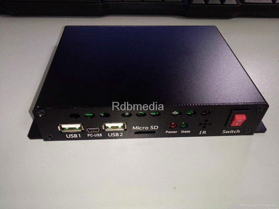  Advertising media player support real 1080P HD decode and HDMI output  2