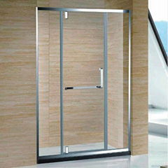 SS304 Frame Straight Swing Shower Screen