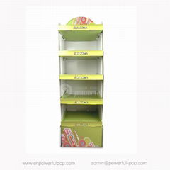 Wholesale supermarket shopping cardboard advertising diplay stand