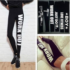 WL-130    Ladies Printed Cotton Leggings