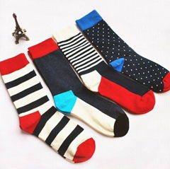 MS003 2015 special style good quality fashion cotton man socks