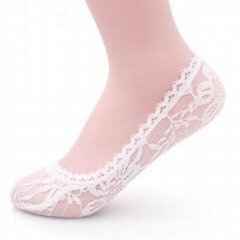 WS002 Spring Rose lace invisible socks