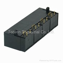 SIDE ENTRY MODULAR JACK 1X4 JACK AVAILABLE IN 1X1~1X8POLE 