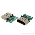 HDMI Receptacle Solder Type 19 pos w/o