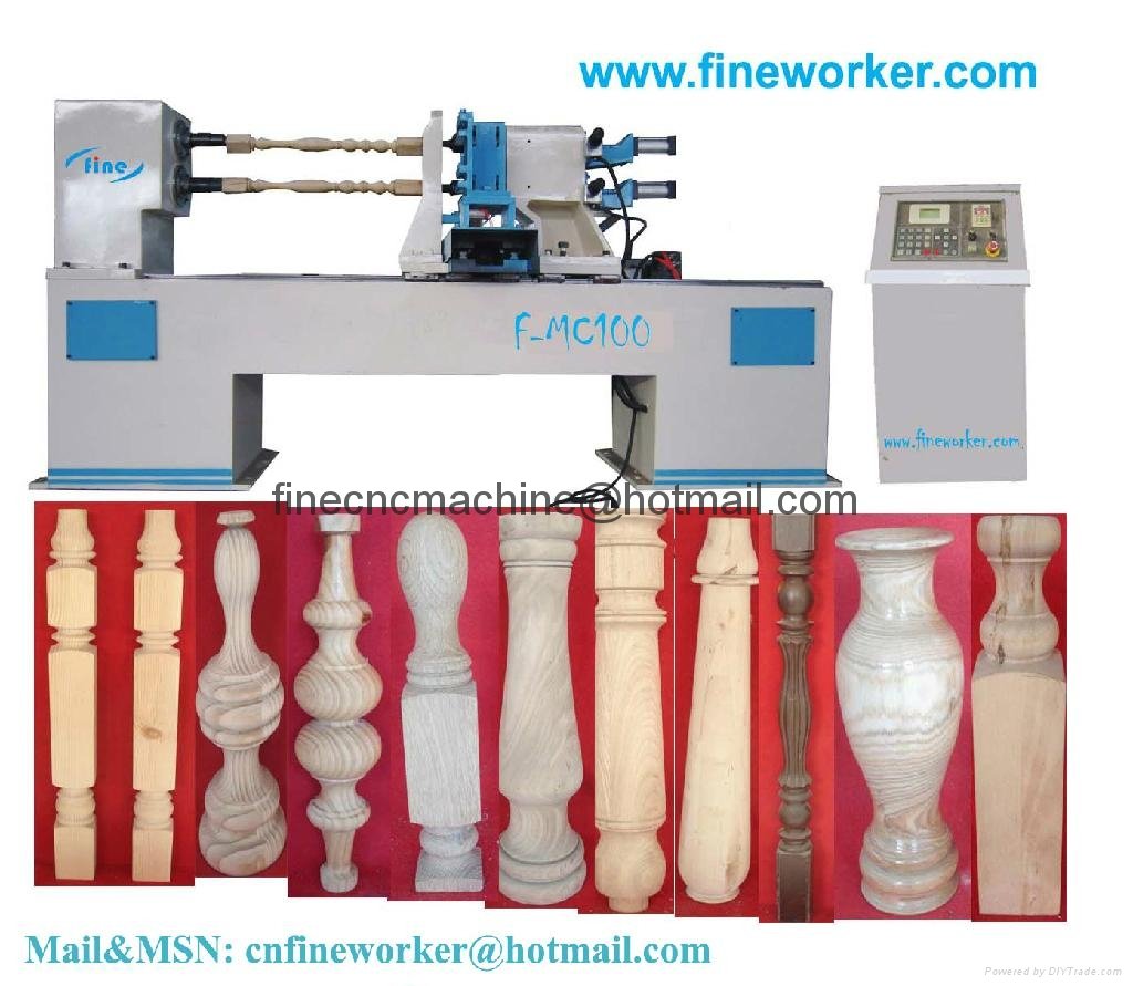 best quality cheapest price cnc wood lathe machine from factory directly 2
