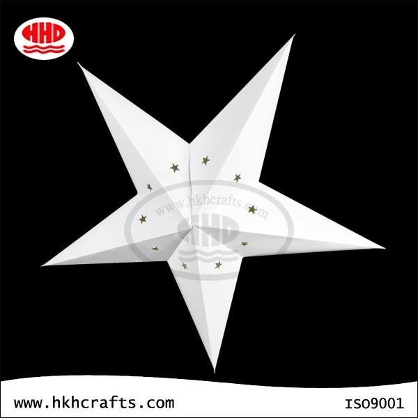 Punch hole star paper lantern for home decoration 2