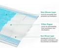 CE GMP Disposable Non Woven 3 Ply Surgical Face Mask