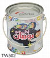 PVC Handy Kids Gift Tin Bucket with Christmas Design PVC Candy Tin Bucket PVC Pa 1