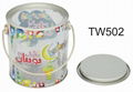 PVC Handy Kids Gift Tin Bucket with Christmas Design PVC Candy Tin Bucket PVC Pa 2