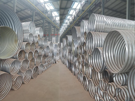 Rolled corrugated metal pipe  Corrugated Culvert Pipe 