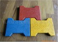 Dog-bone shape anti-slip rubber tiles 2