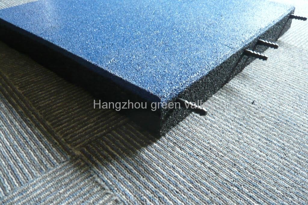 rubber tile50*50cm outdoor anti-slip floor 4