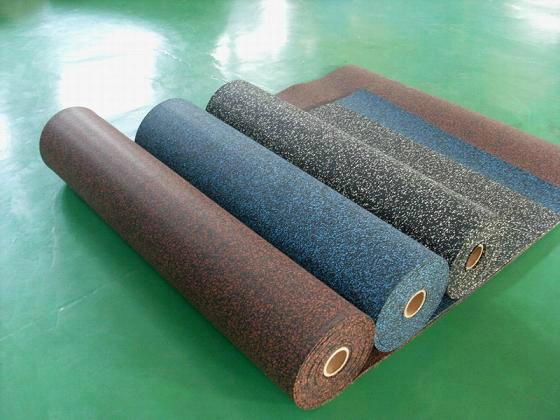 Gym colorful EPDM granule rubber mat rubber roll 4