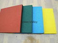 Epdm color rubber tile for playground 1