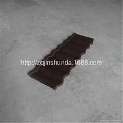 Zinc-aluminum plated stone chip coated metal roofing for villa