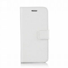  High Quality Smooth Texture Leather Stand Wallet Phone Case 