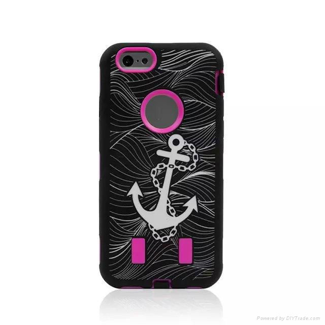 Wave Pattern Soft And Hard Combo Phone Case Iphone 6 Accessory 2