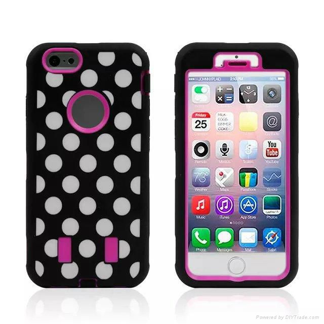 Wave Pattern Soft And Hard Combo Phone Case Iphone 6 Accessory 5