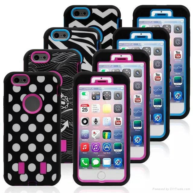 Wave Pattern Soft And Hard Combo Phone Case Iphone 6 Accessory 4