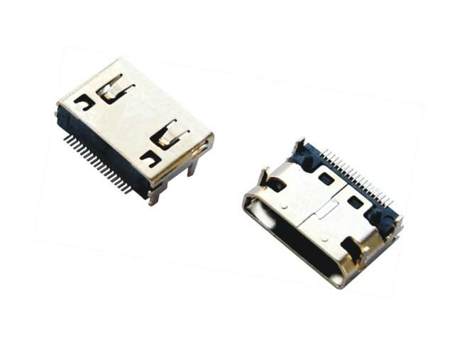 hdmi connector a female shell dip 2