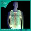2014 latest fiber optic clothing rgb colorful lighting t shirt great effect 3