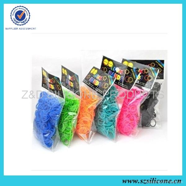 Factory wholesell rainbow loom rubber bands