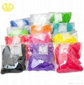 Solid color rainbow loom rubber bands wholesale 1