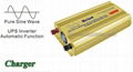 Pure Sine Wave Built-In Charger UPS DC to AC Continuous 1000W Power Inverter