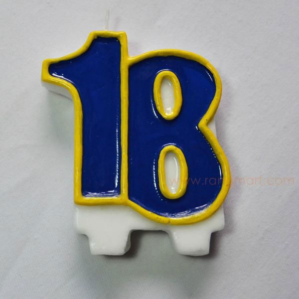 numeral birthday candle,  party candle, number candle 2