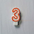 1st Numeral Birthday candle number candle party candle 2