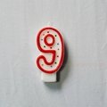 6th Numeral Birthday candle number candle party candle 2