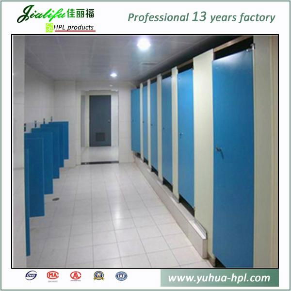 Jialifu Modern ISO9001 12mm HPL shower toilet cubicle