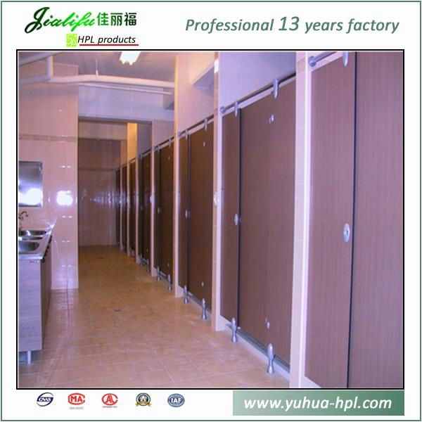 Jialifu Modern ISO9001 12mm HPL shower toilet cubicle 4