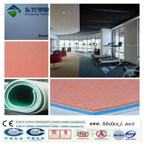 high resistanr pvc sports flooring cover roll 2