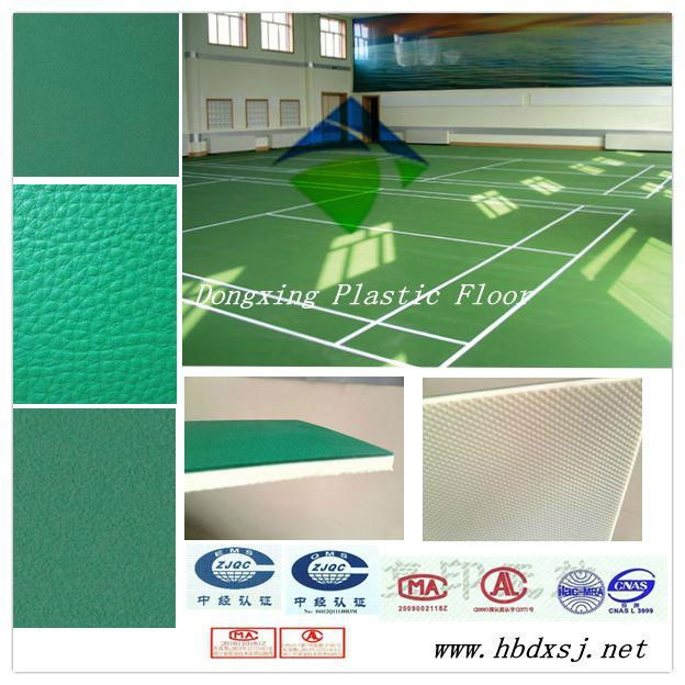 anti-skidding badminton flooring in china 4