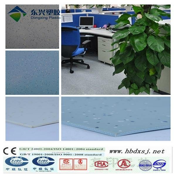 anti-bacterial commercial used heterogenous  flooring rolls mat