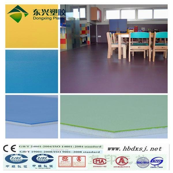 indoor durable kindergarten pvc vinyl flooring rolls 2