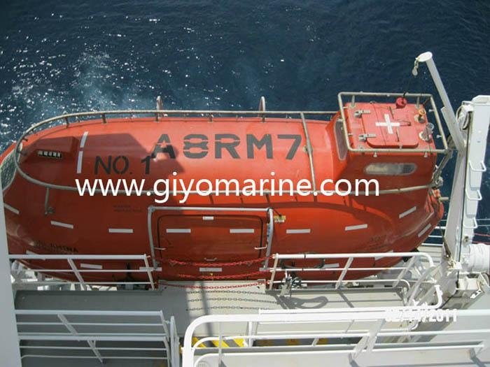 Marine Gravity type lifeboat for lifesaving equipment