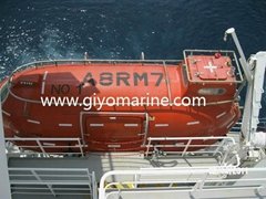 Marine Gravity type lifeboat for lifesaving equipment