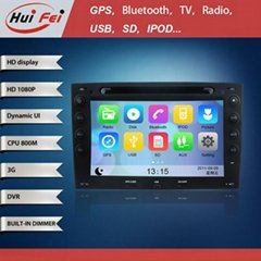 Huifei stereo touch screen in car dvd player with 1080P high definition