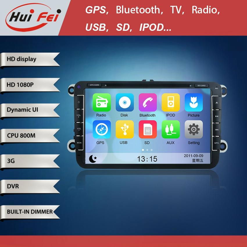 Huifei stereo touch screen in car dvd player support bluetooth phone book 3