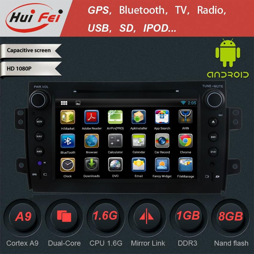 Huifei touch Screen auto in Car DVD auto radio Player with GPS NAVIGATION 5