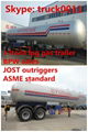 40.5m3 17tons bulk lpg gas trailer for