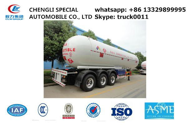 3 axles 58cbm LPG (propane)tanker semi-trail