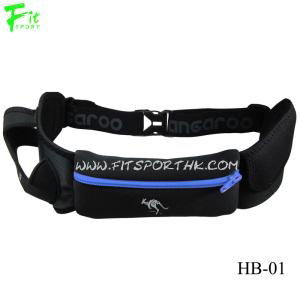 Neoprene Hydration Belt with Phone Pouch and Water Bottle Holder  2